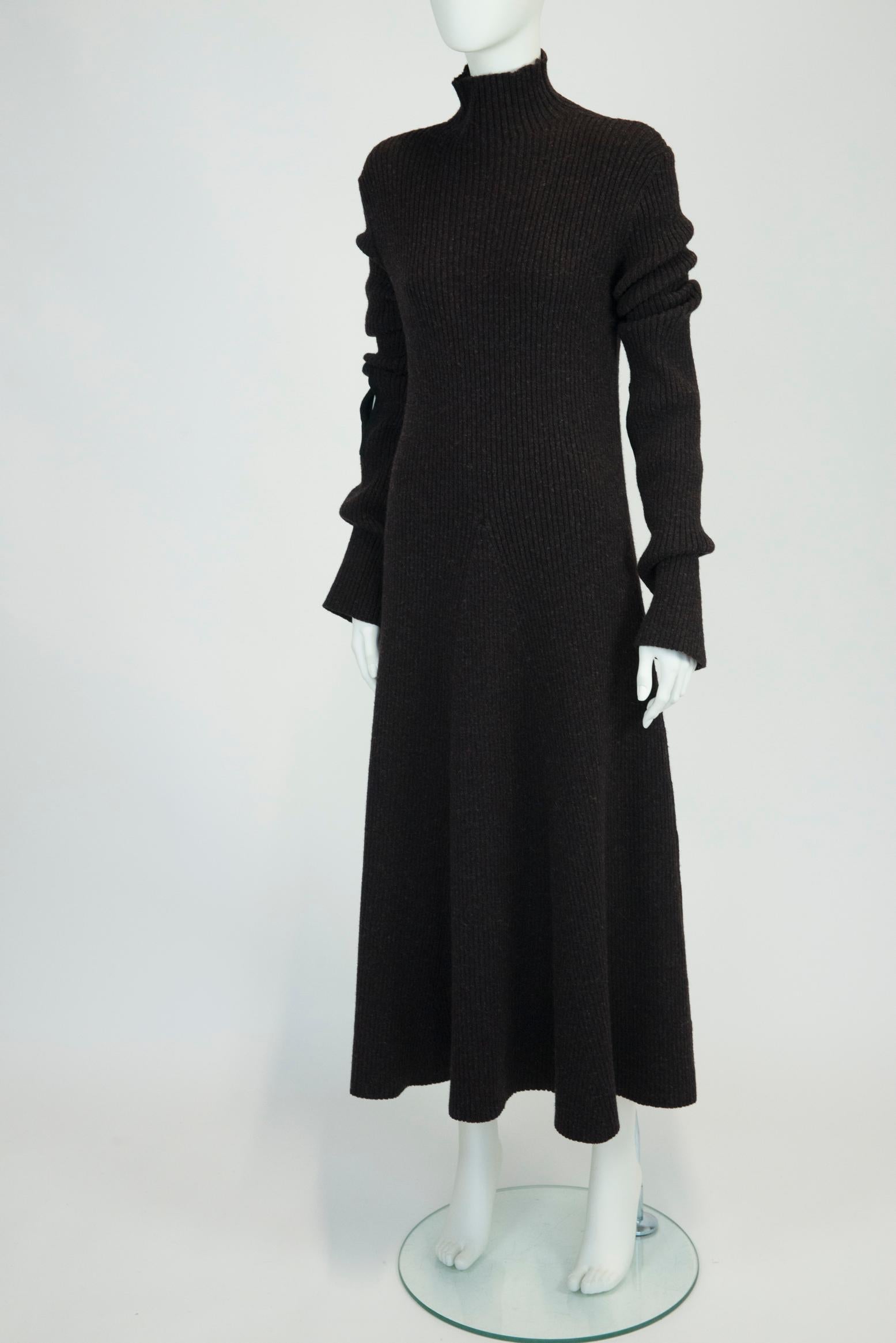 Celine Runway Ribbed Wool Maxi Dress, Fall-Winter 2018 For Sale 8