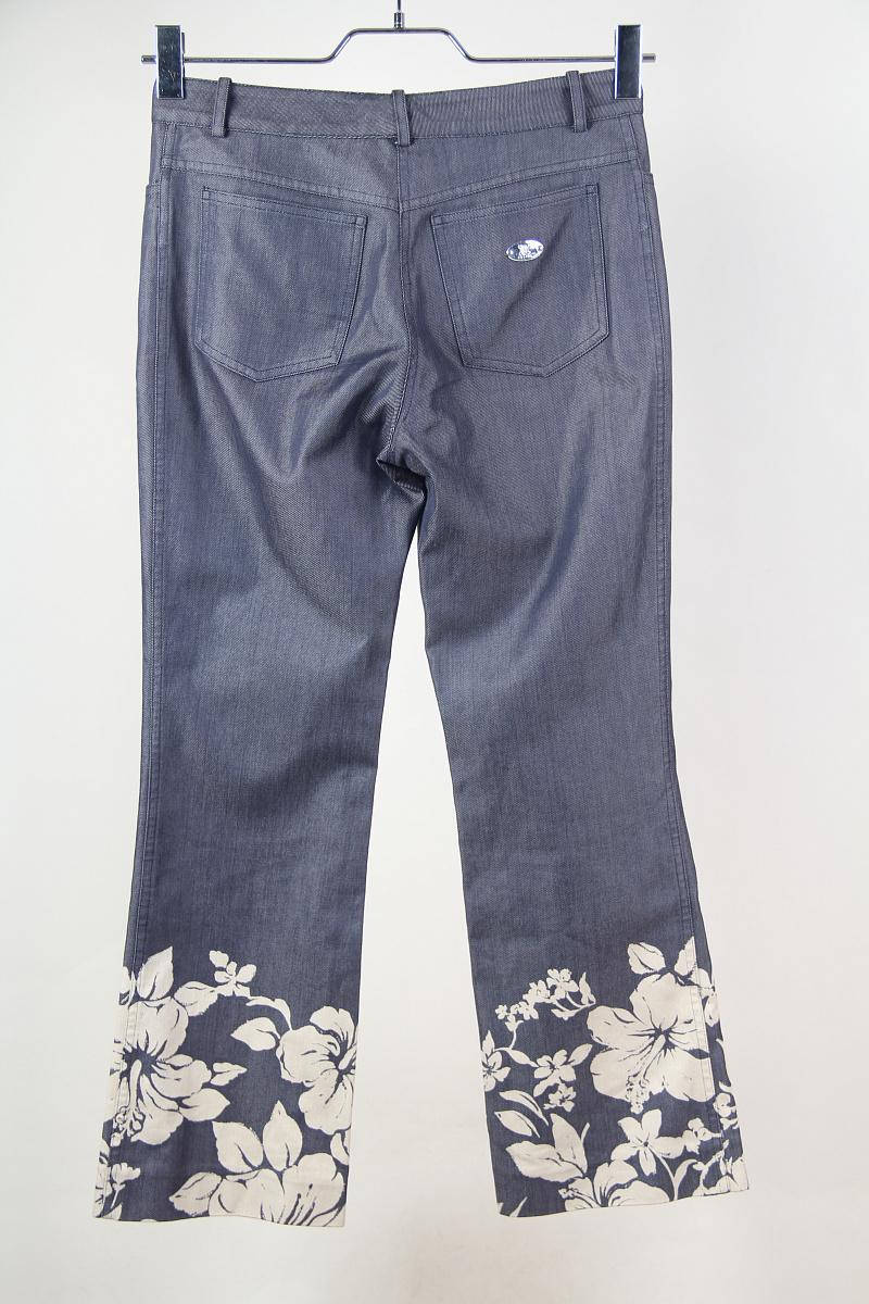 Celine S/S 2004 hibiscus print suit cotton silk For Sale 5