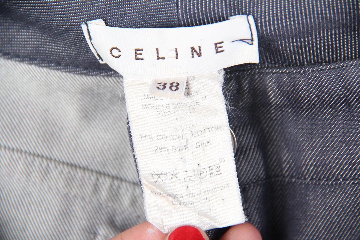 Celine S/S 2004 hibiscus print suit cotton silk For Sale 2