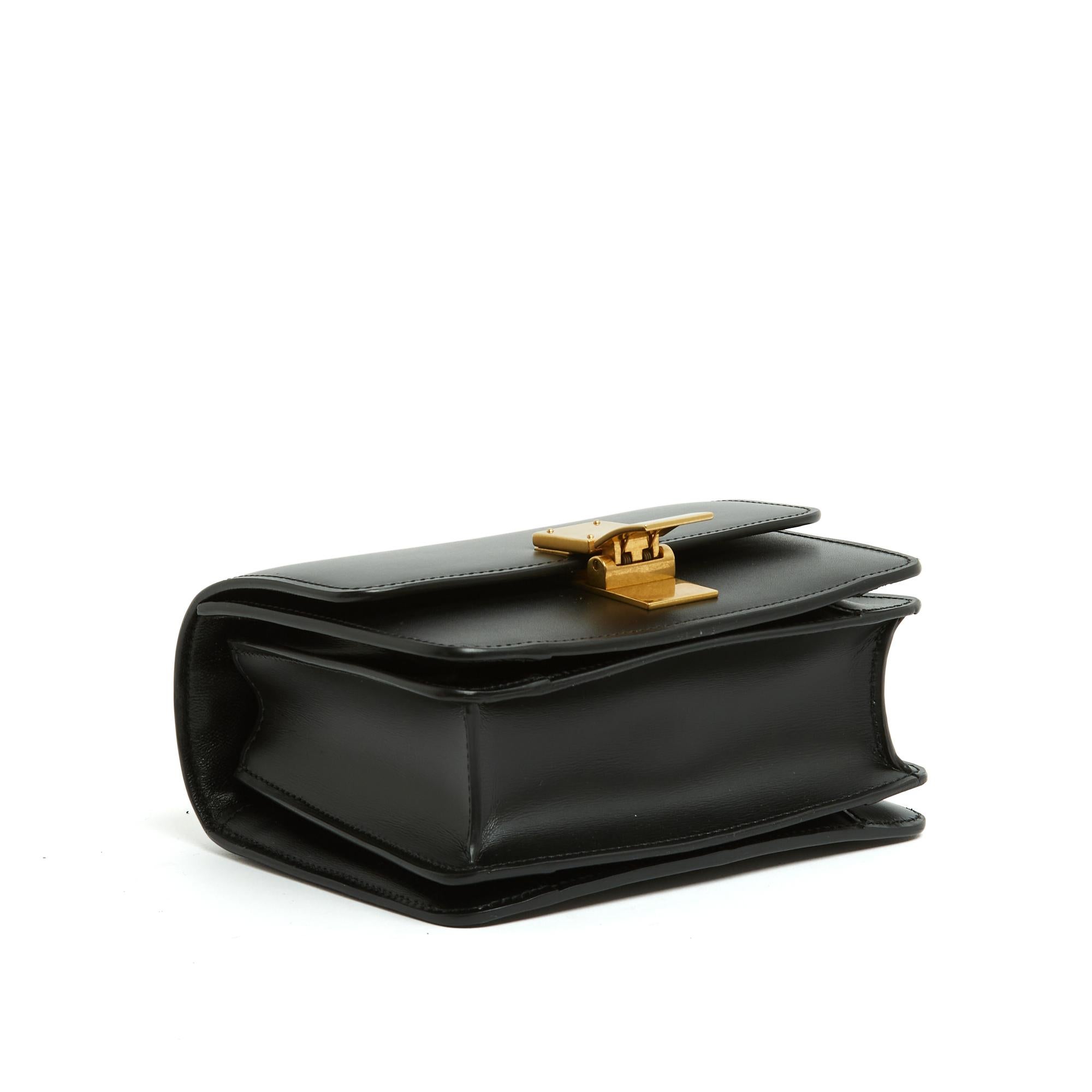Céline Sac Classic Box Teen Schwarz Leder Classic Teen Umhängetasche NWT Celine für Damen oder Herren im Angebot