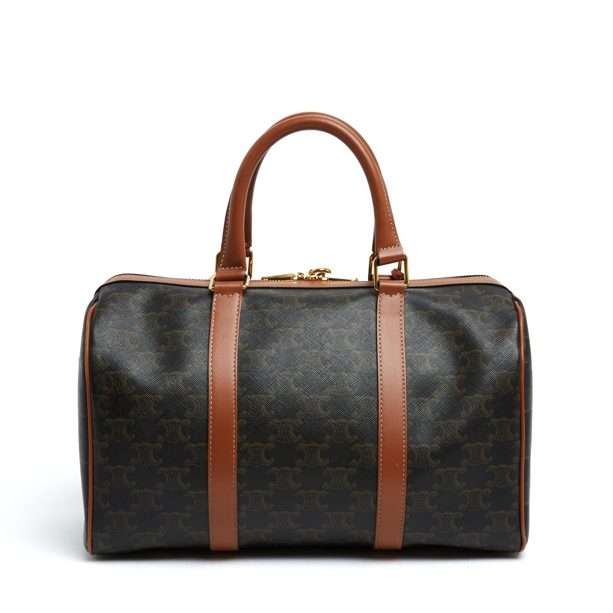 Celine Sac Main GM Charms 2025 Boston Triomphe Toile Hand Bag Strap Céline Unisexe en vente