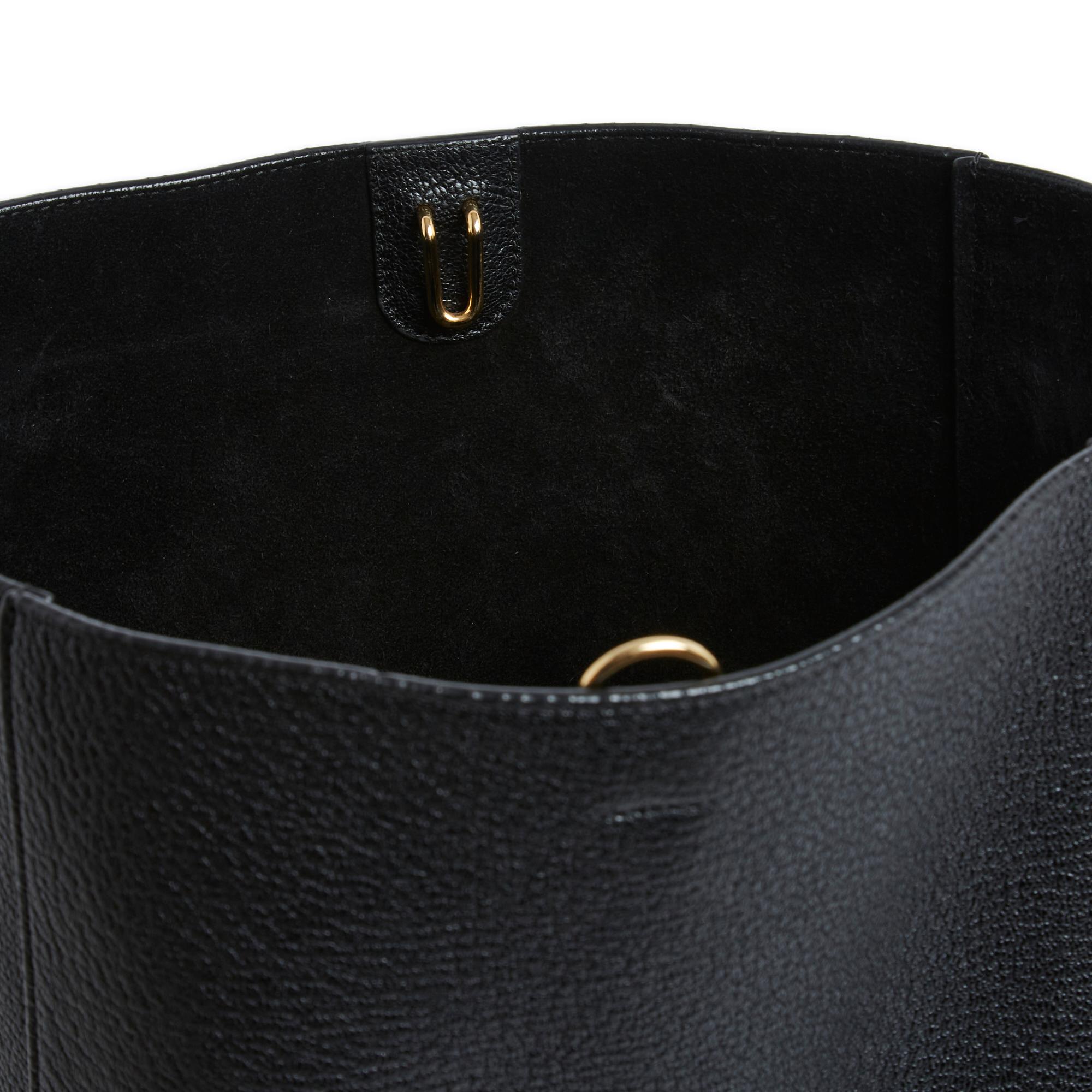 Celine Sac Seau Sangle Black Bucket Bag by Phoebe Philo 1