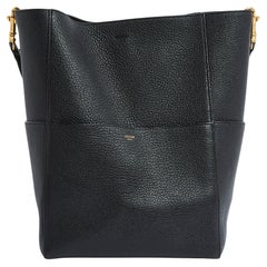 Celine Sac Seau Sangle Black Bucket Bag by Phoebe Philo