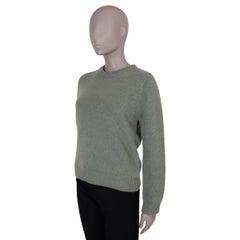 CELINE sage green cashmere CREWNECK Sweater S