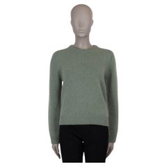 CELINE salbeigrüner Kaschmir CREWNECK Pullover S