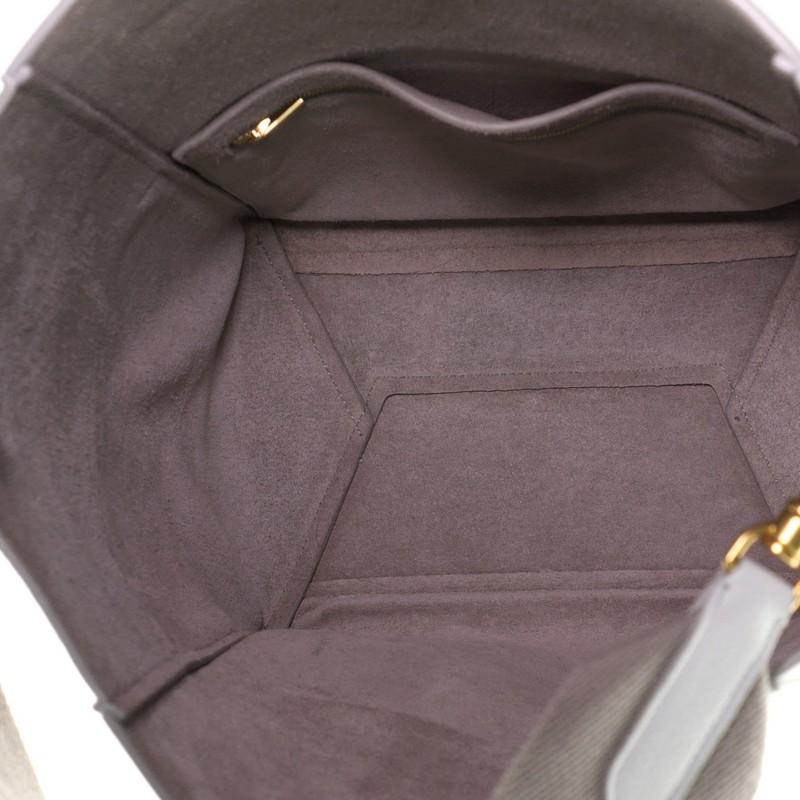 Gray Celine Sangle Seau Bag Calfskin Large
