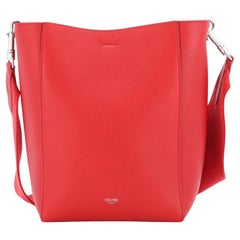 Celine Sangle Seau Sac en peau de chèvre petit modèle