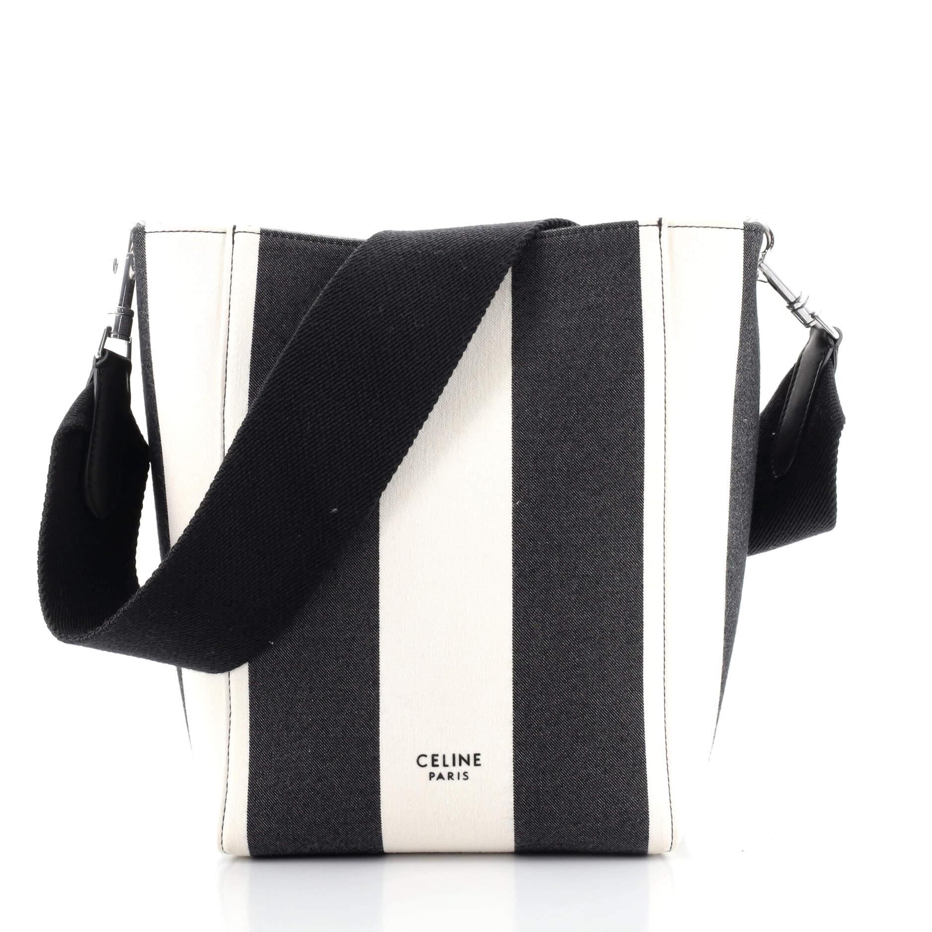 Celine Triomphe Canvas Small Bucket