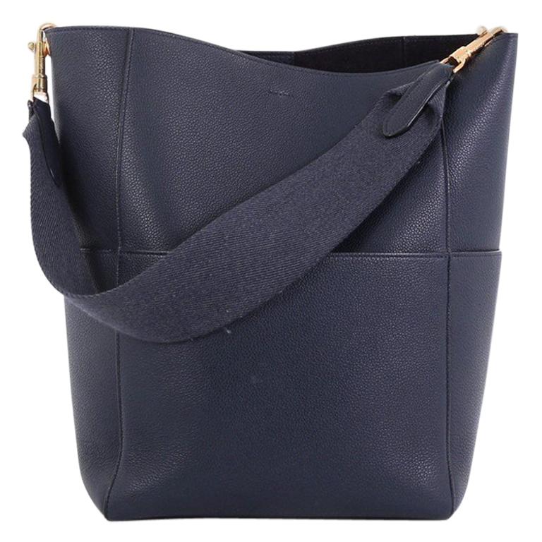 Celine Sangle Seau Handbag Goatskin Large