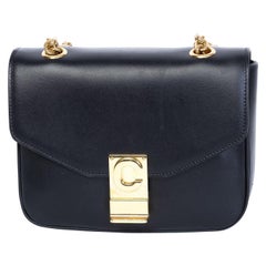 Petit sac C Céline en cuir de veau brillant 2018