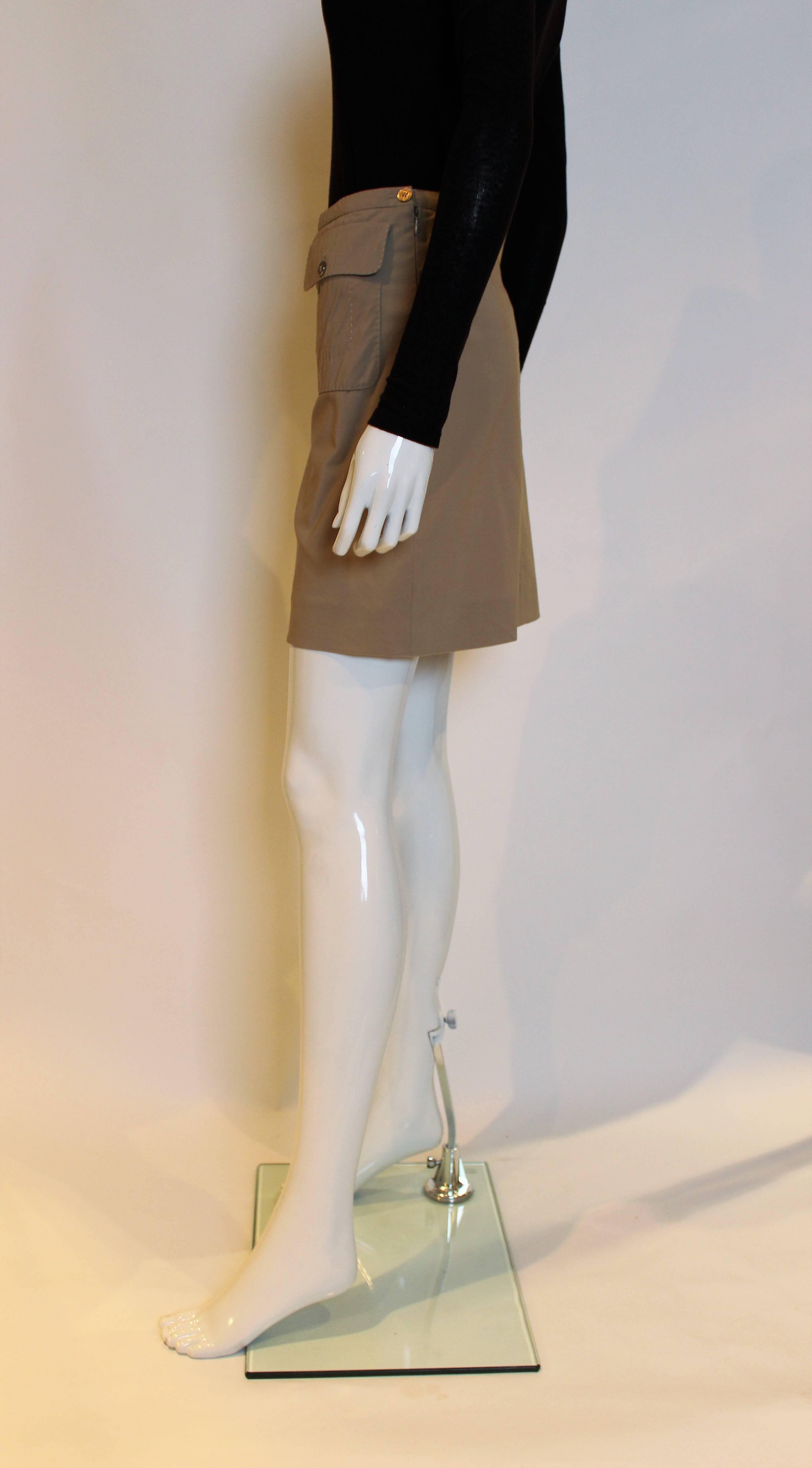 Celine Short Wool Skirt In Excellent Condition For Sale In London, GB