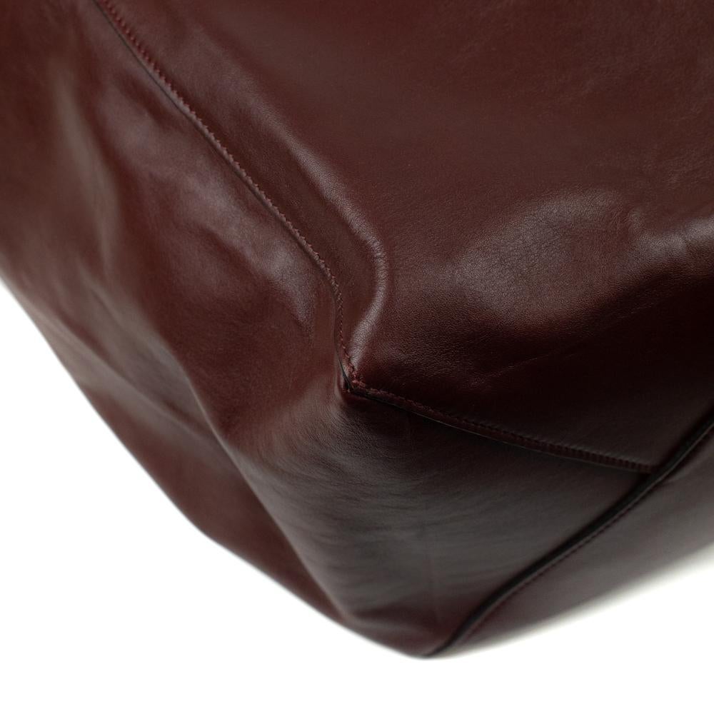 CÉLINE Shoulder bag in Burgundy Leather 6