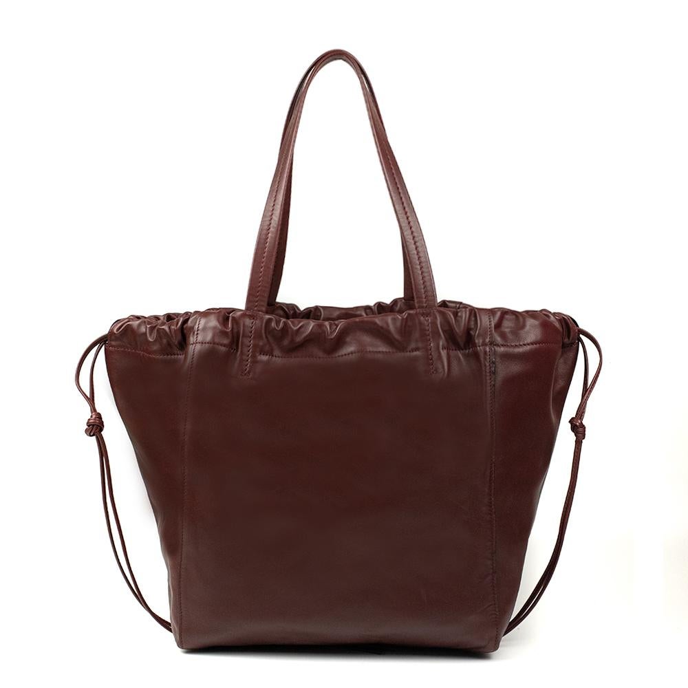 Black CÉLINE Shoulder bag in Burgundy Leather