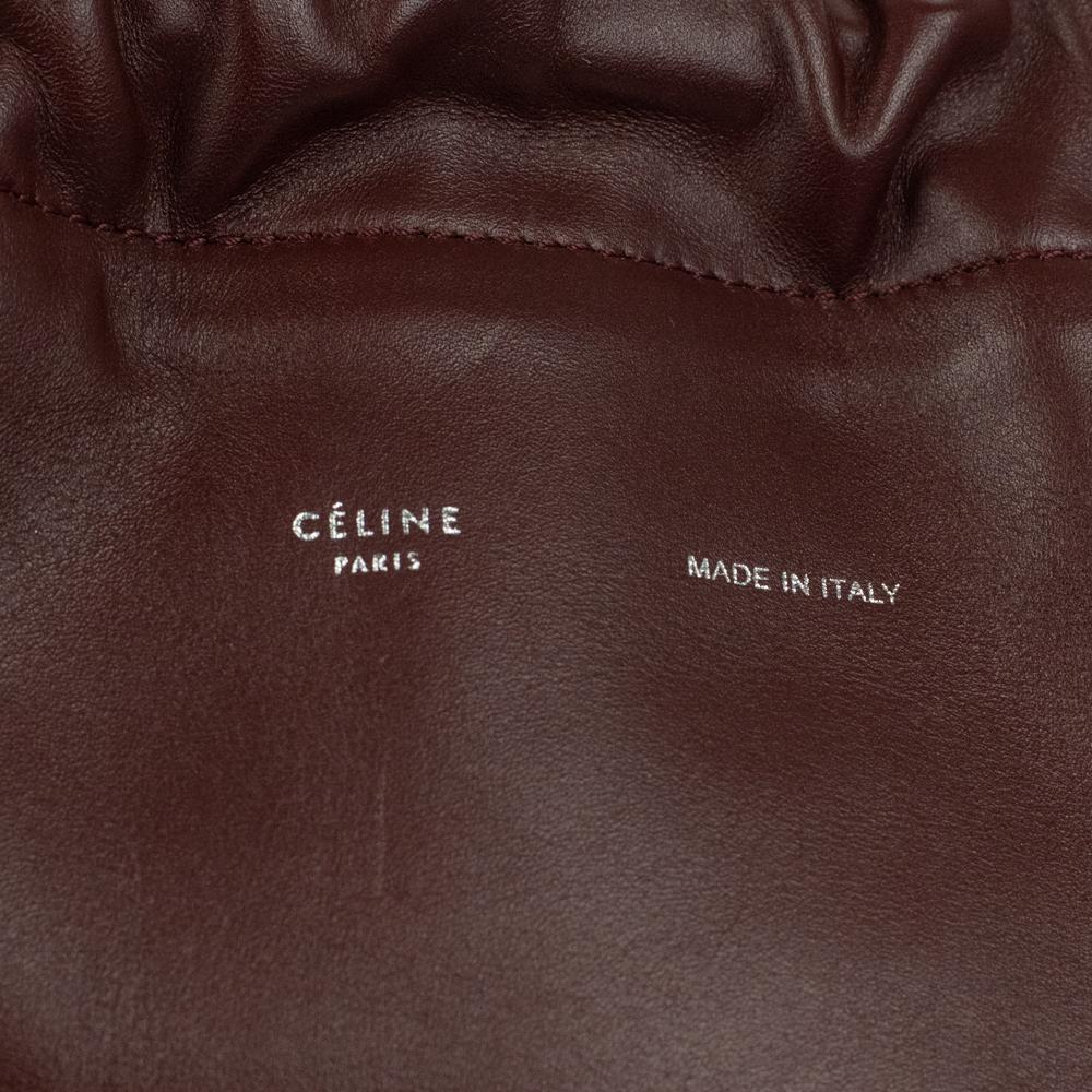 CÉLINE Shoulder bag in Burgundy Leather 3