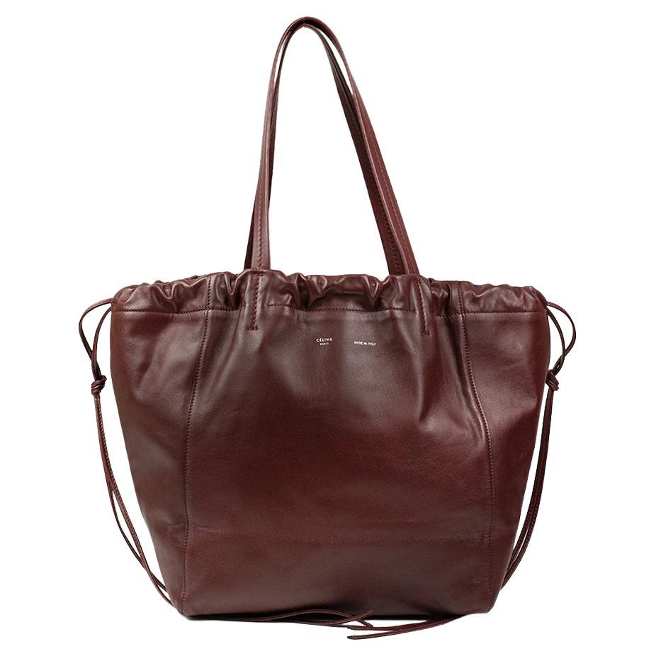 CÉLINE Shoulder bag in Burgundy Leather