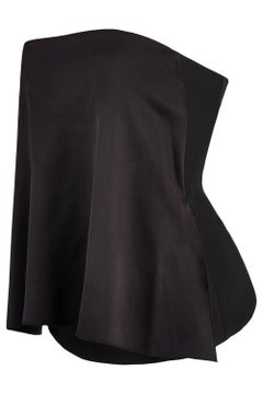 Celine Silk Black Corset Top
