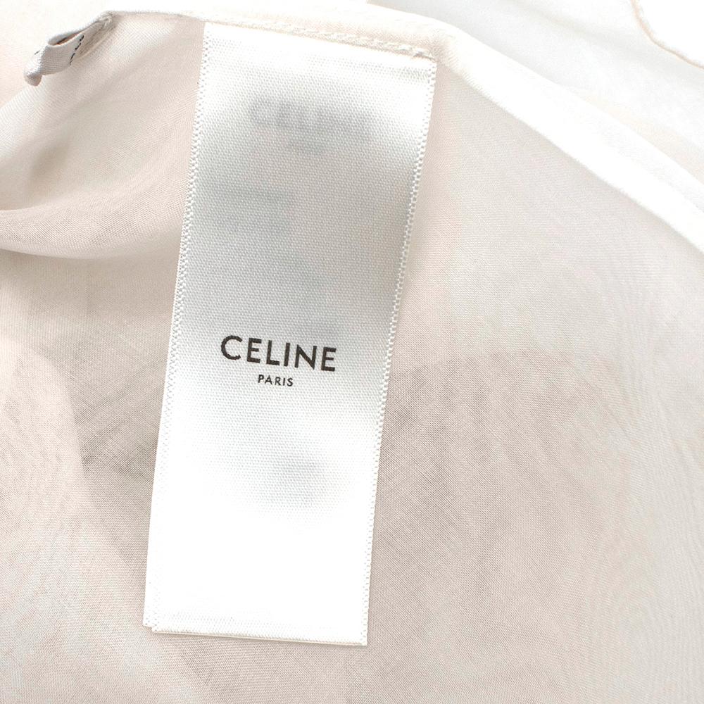 Celine Silk Organza Embroidered Prairie Blouse - Size US 0-2 1