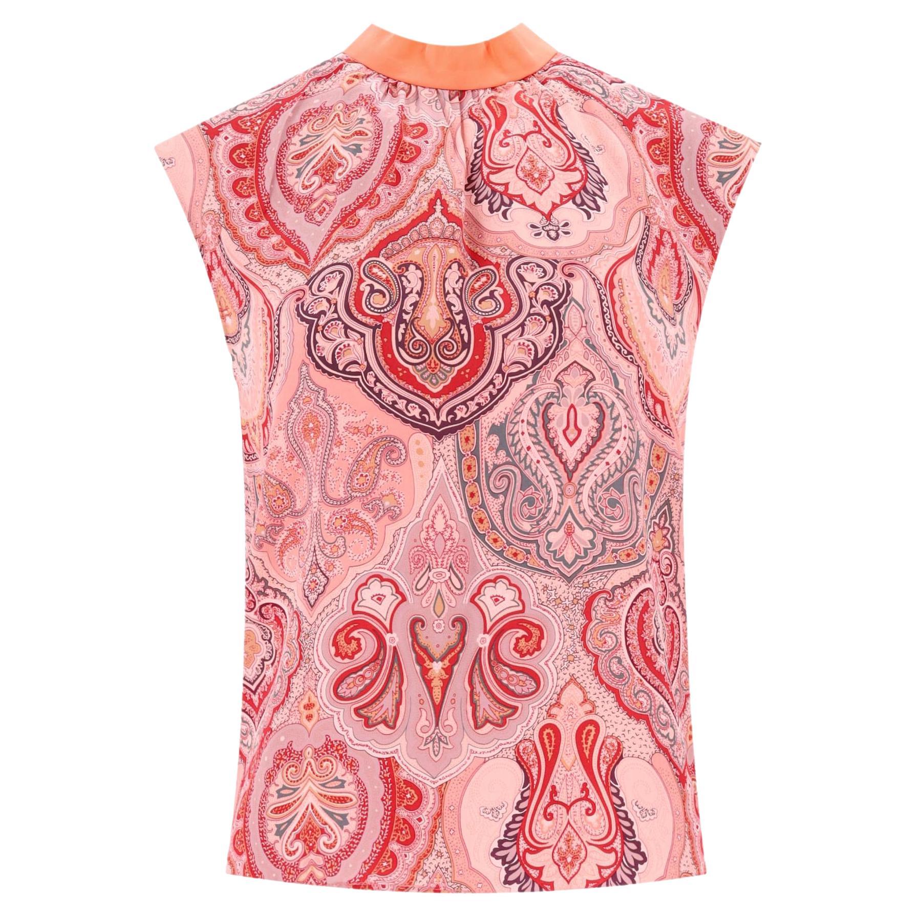 Top Celine in seta con stampa paisley di Phoebe Philo in vendita