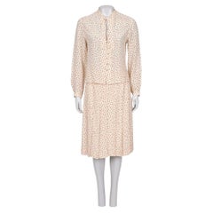 Celine Silk Printed Blouse
Skirt Set - Size FR44