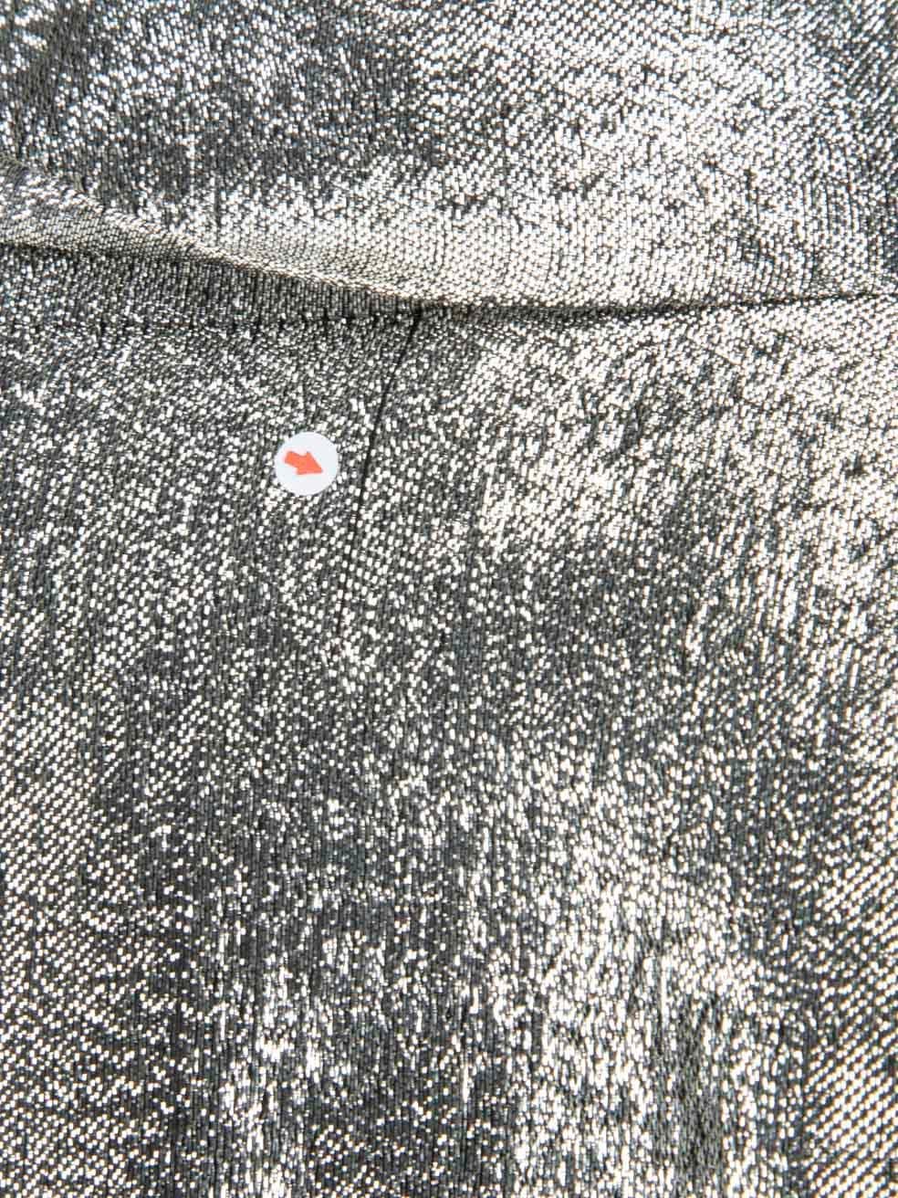 Céline Silver Silk Neck Tie Detail Blouse Size XS 2