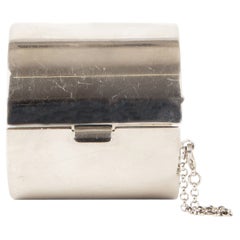 CELINE metal tono plata MANCHETTE ANCHA Brazalete M
