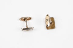 Celine Silver Tone Triomphe Cufflinks Set