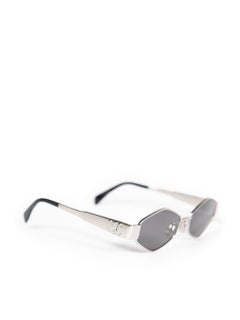 Céline Silver Triomphe Geometric Sunglasses