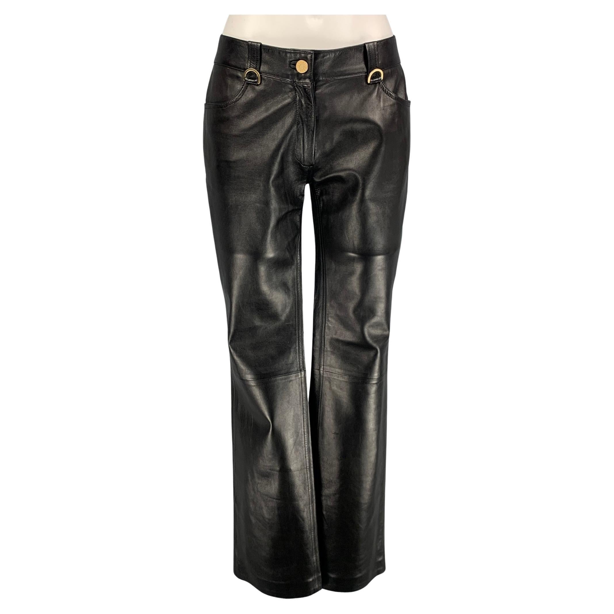 Celine Leather Pants at 1stDibs | celine pants with logo waistband ...