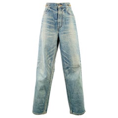 CELINE Size 29 Blue Denim Zip Fly Jeans