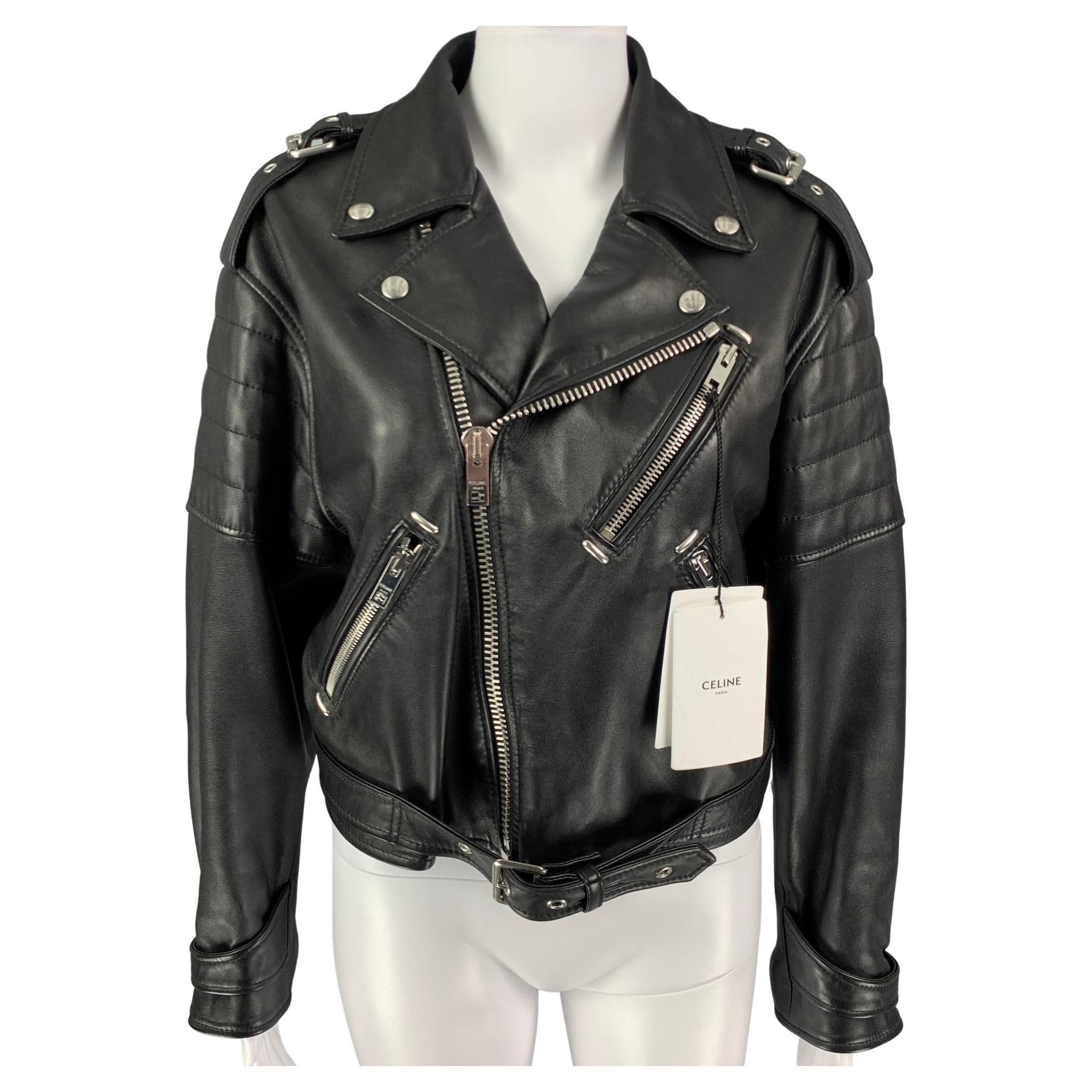motorcycle jacket celine