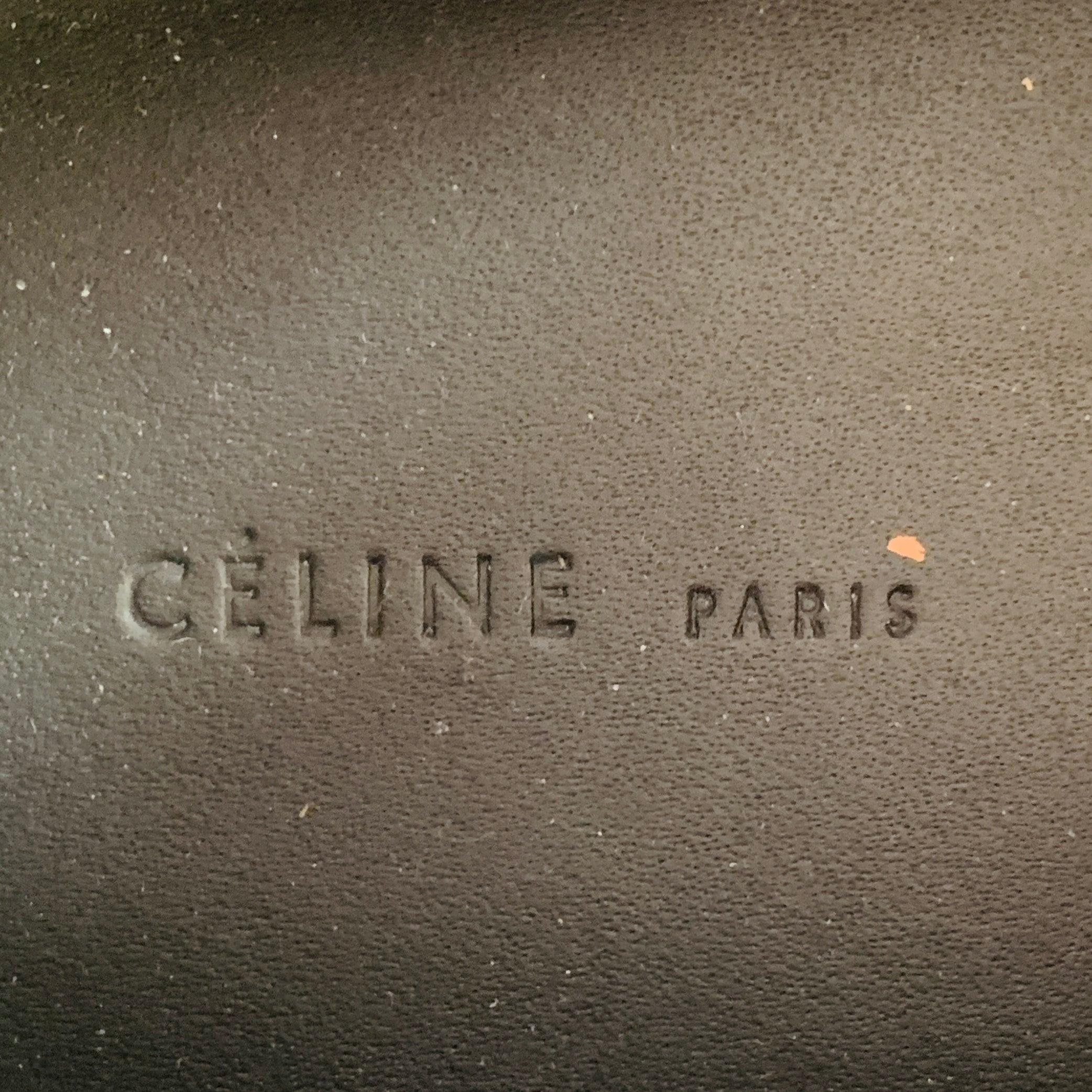 CELINE Size 9 Yellow Leather Slip On Sneakers For Sale 3