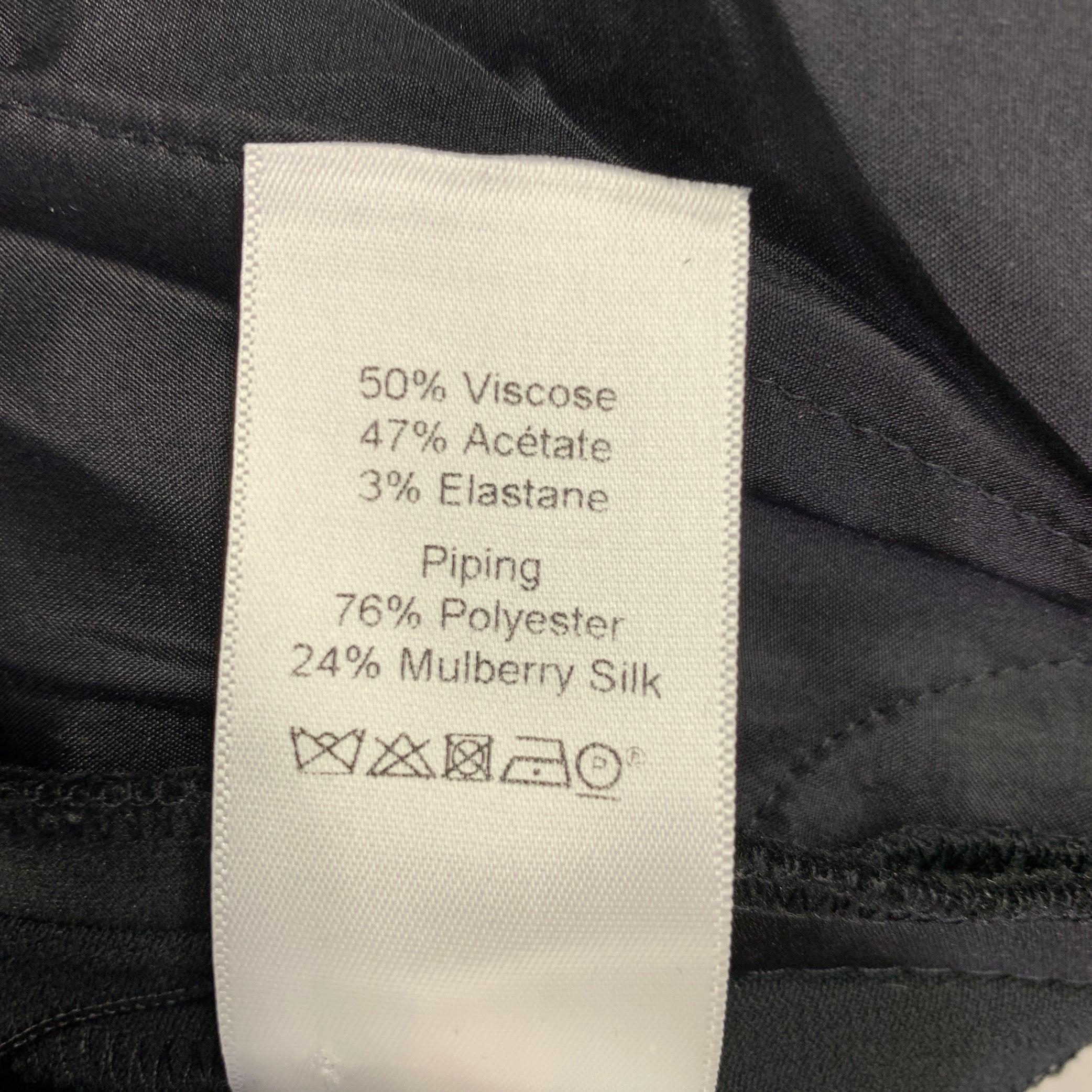 Celine Size M Black Viscose Blend Elastic Waistband Casual Pants (Pantalon décontracté à taille élastique en mélange de viscose) Pour hommes en vente