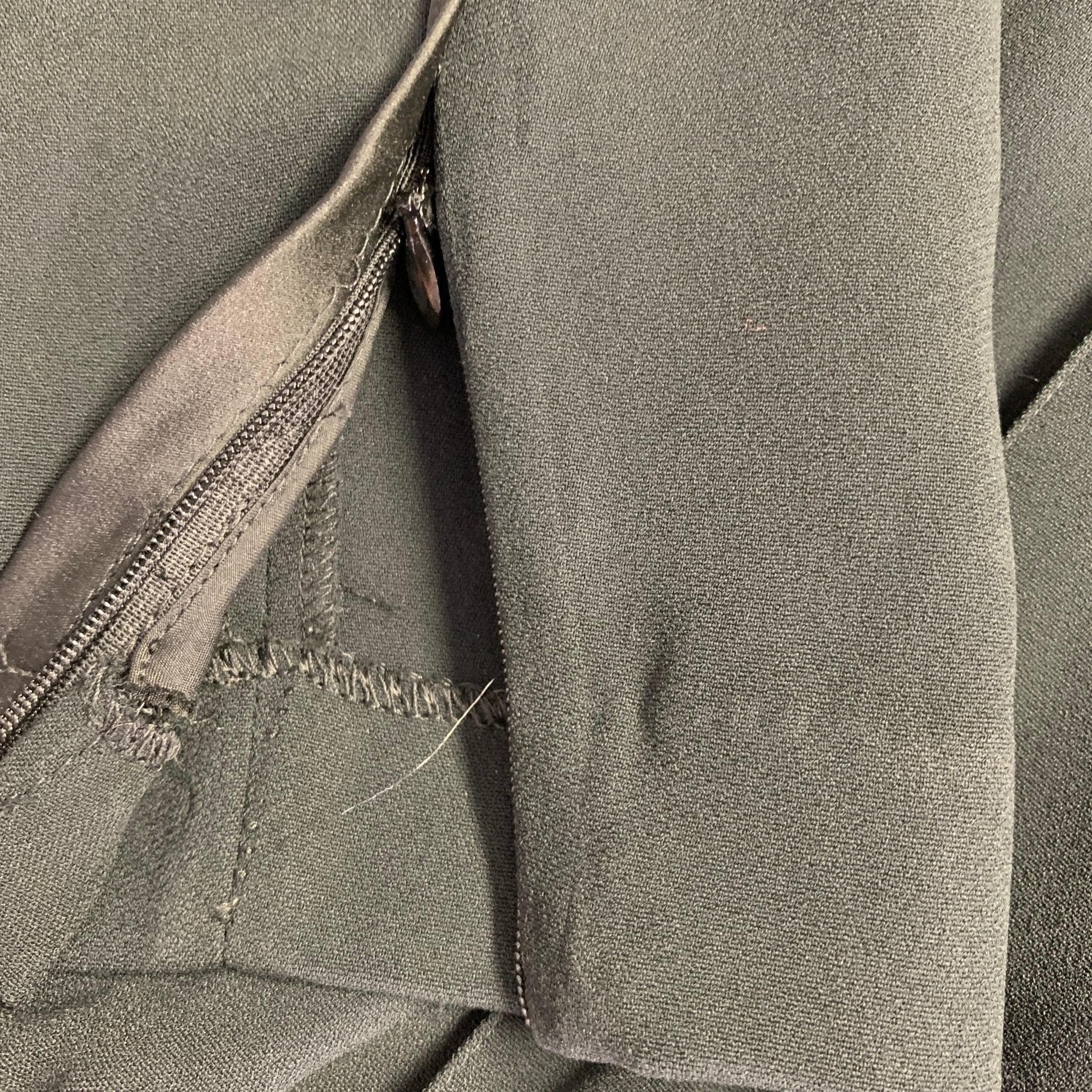 Celine Size M Black Viscose Blend Elastic Waistband Casual Pants (Pantalon décontracté à taille élastique en mélange de viscose) en vente 1
