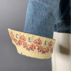 CELINE Size M Light Wash Cotton Denim Jacket