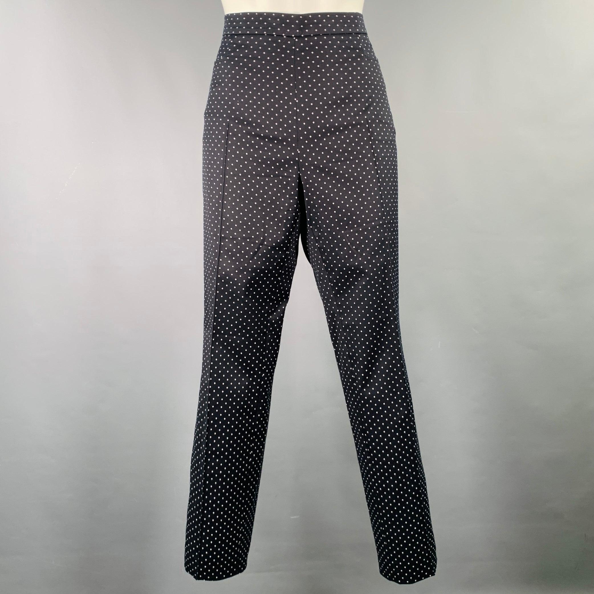 CELINE Size S Navy Black Wool Straight Dress Pants For Sale 2