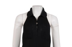 Celine Sleeveless Backless Jumpsuit Size Medium Black Phoebe Philo Era Dress