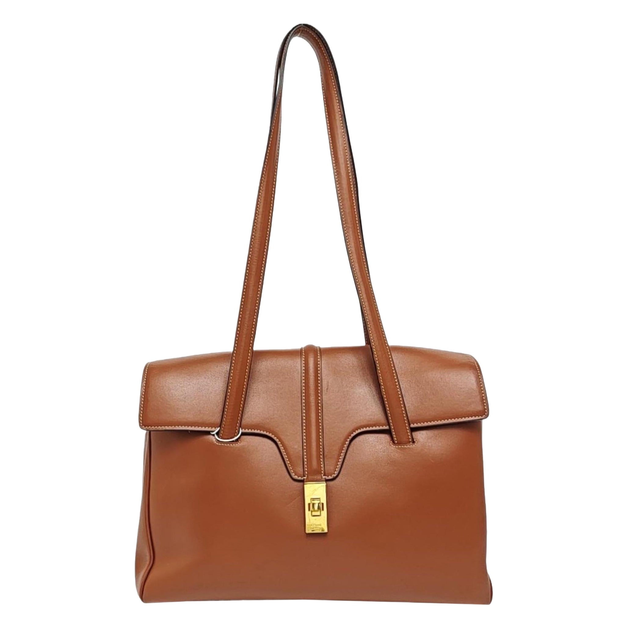 Celine Soft 16 Borsa Caramel Natural Tan Pelle di Vitello Liscia
