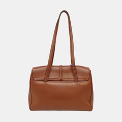 Celine Soft 16 Bag Medium Caramel Natural Tan Smooth Satin Calfskin Leather