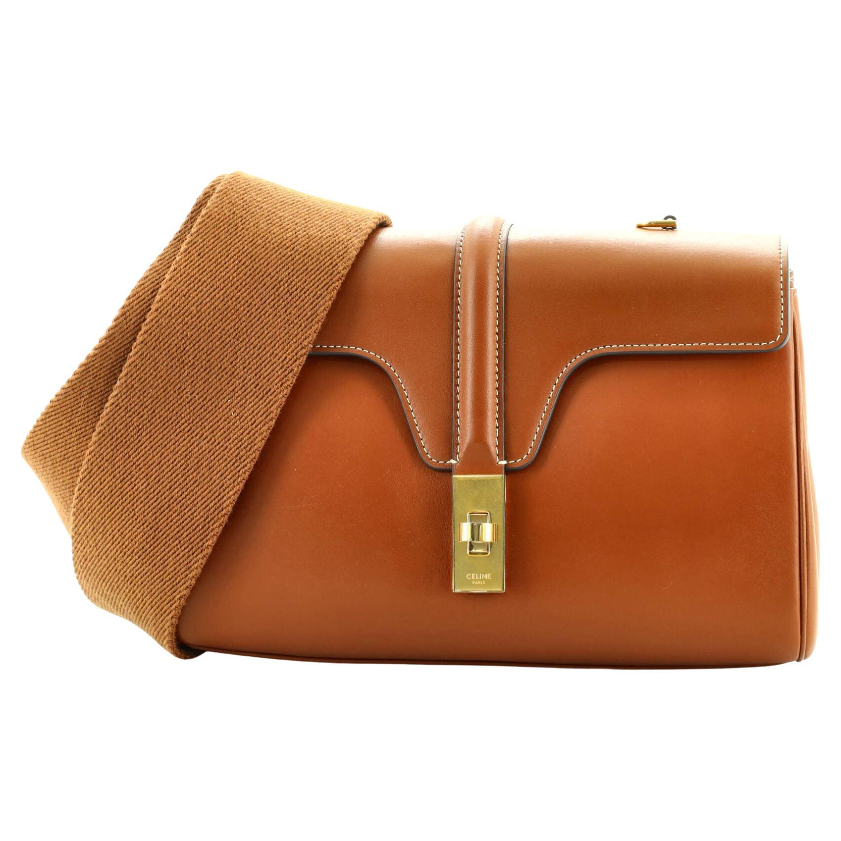 CELINE Edge Smooth Calfskin Leather Shoulder Bag-US