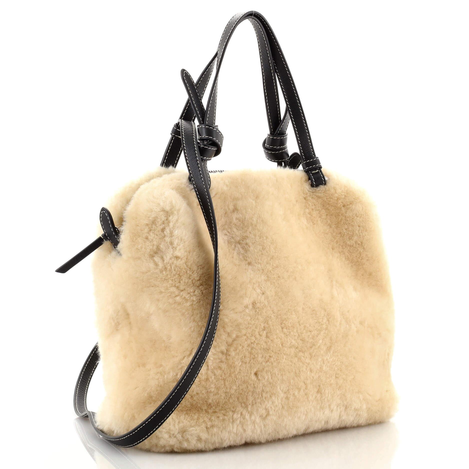 celine shearling bag