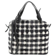 Celine Soft Cube Bag Vichy Fabric Small