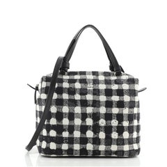 Vichy Weich-Würfel-Tasche aus Stoff klein