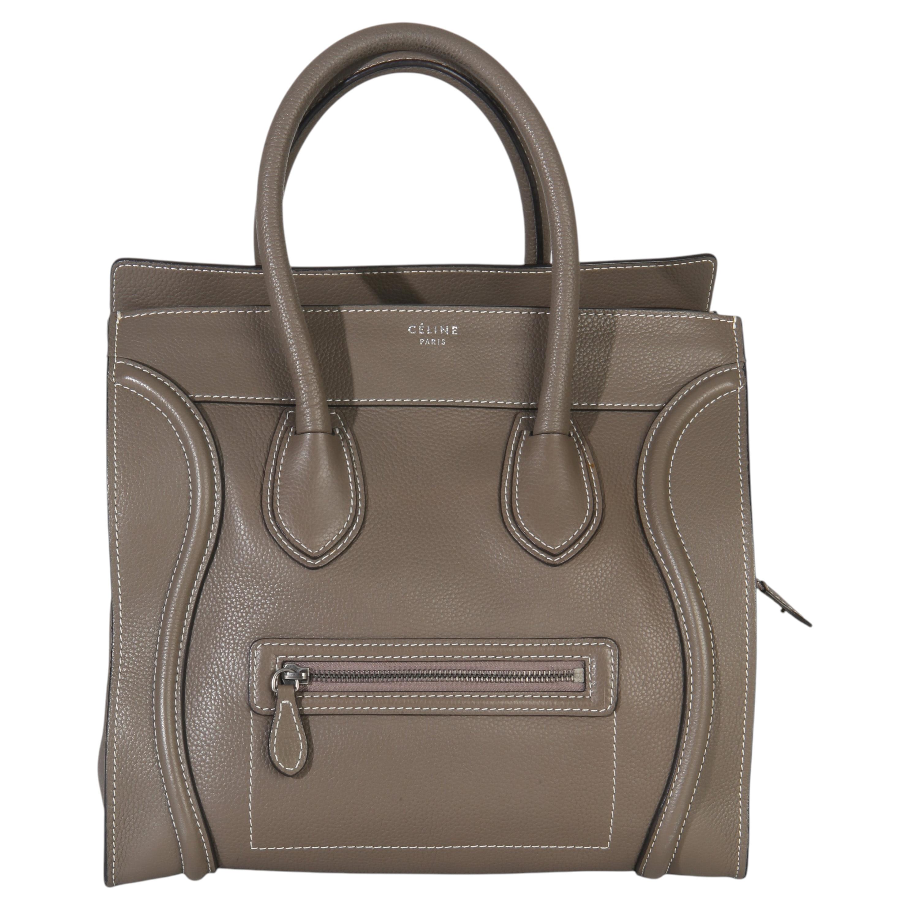 Fourre-tout mini-bagages en cuir de buffle de Celine