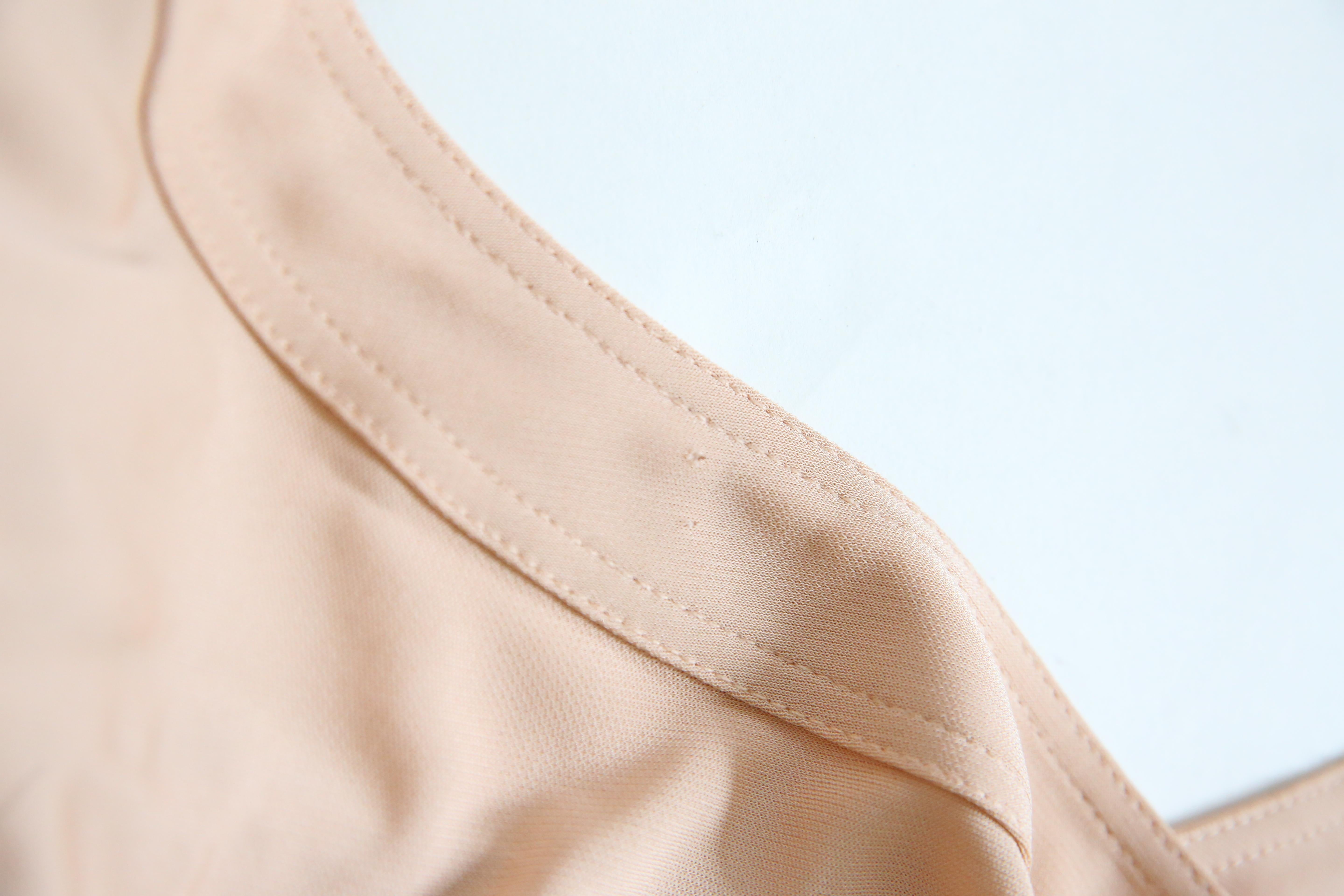 Celine Spring 2016 Phoebe Philo peach open back tie neck dress XS-S For Sale 7