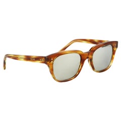 Celine Square Frame Schildpatt Acetat-Sonnenbrille