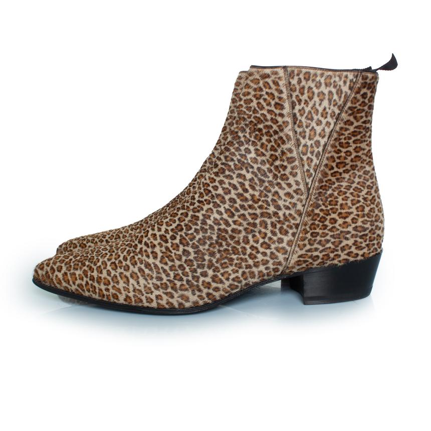 Celine, stivali leopardati in pelle di vitello SS19 in vendita 2