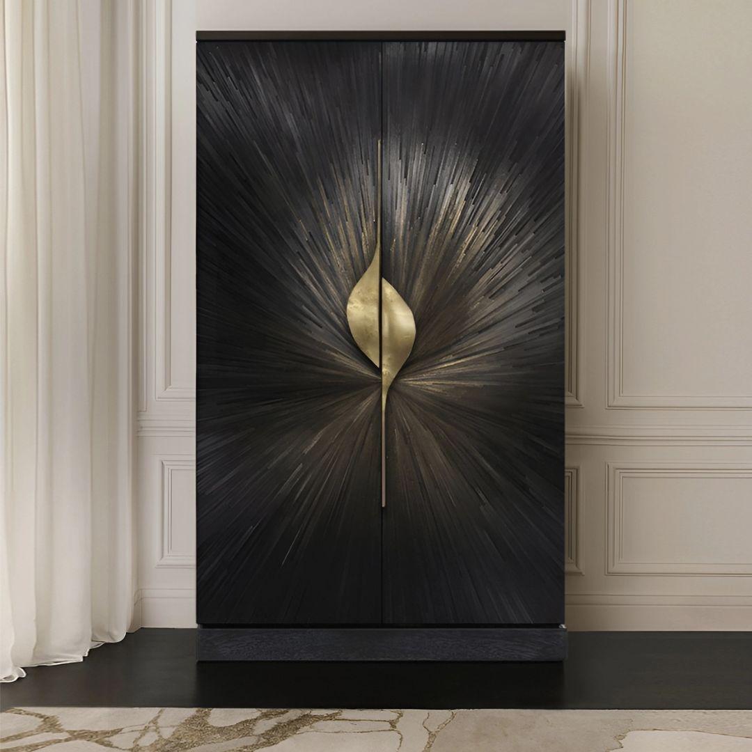 Contemporary Celine Straw Armoire For Sale
