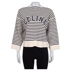 Celine Striped Oversize Knit Jumper Sweater Size M