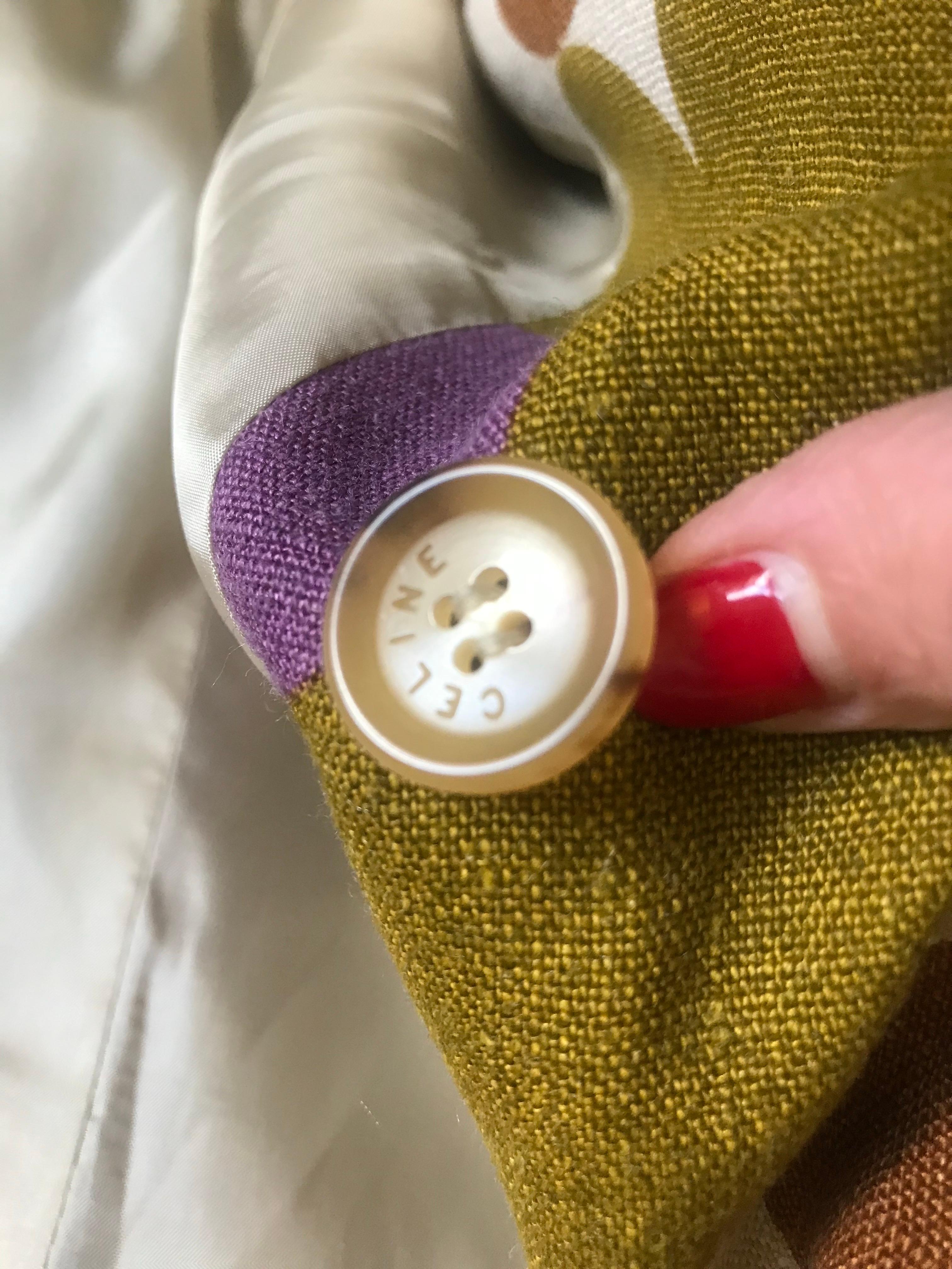 CELINE. Superbe manteau en lin d'époque. Phoebe Philo. en vente 1