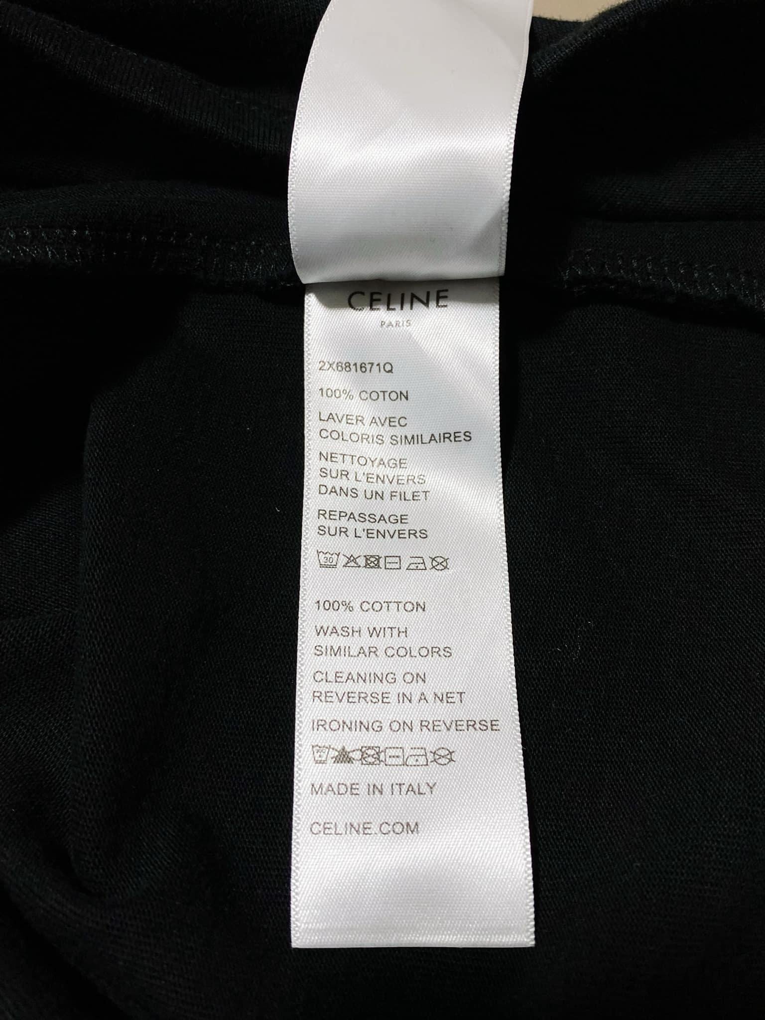 CELINE T-shirt Logo Celine 16 Paris en vente 5